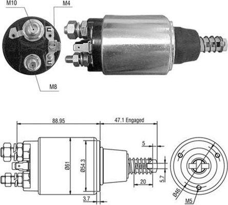 MAGNETI MARELLI Magnetlülitus,starter 940113050390